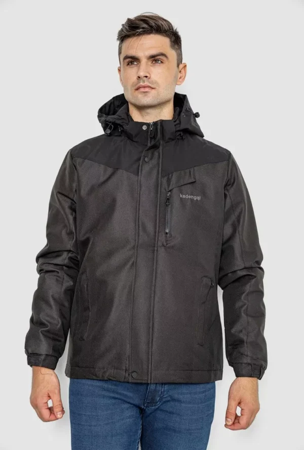 Herren Übergangsjacke -1, schwarz