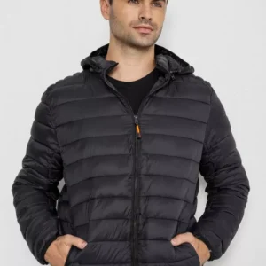 Übergangsjacke für Herren mit Synthetikwattierung, schwarz